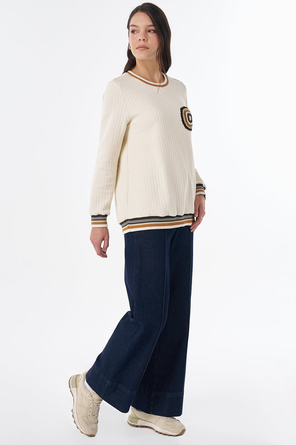 KAYRA Motif Detaylı Sweatshirt 70019