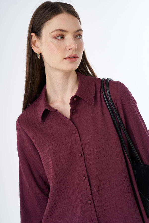 KAYRA Gömlek Yaka Viskon Tunik 21068