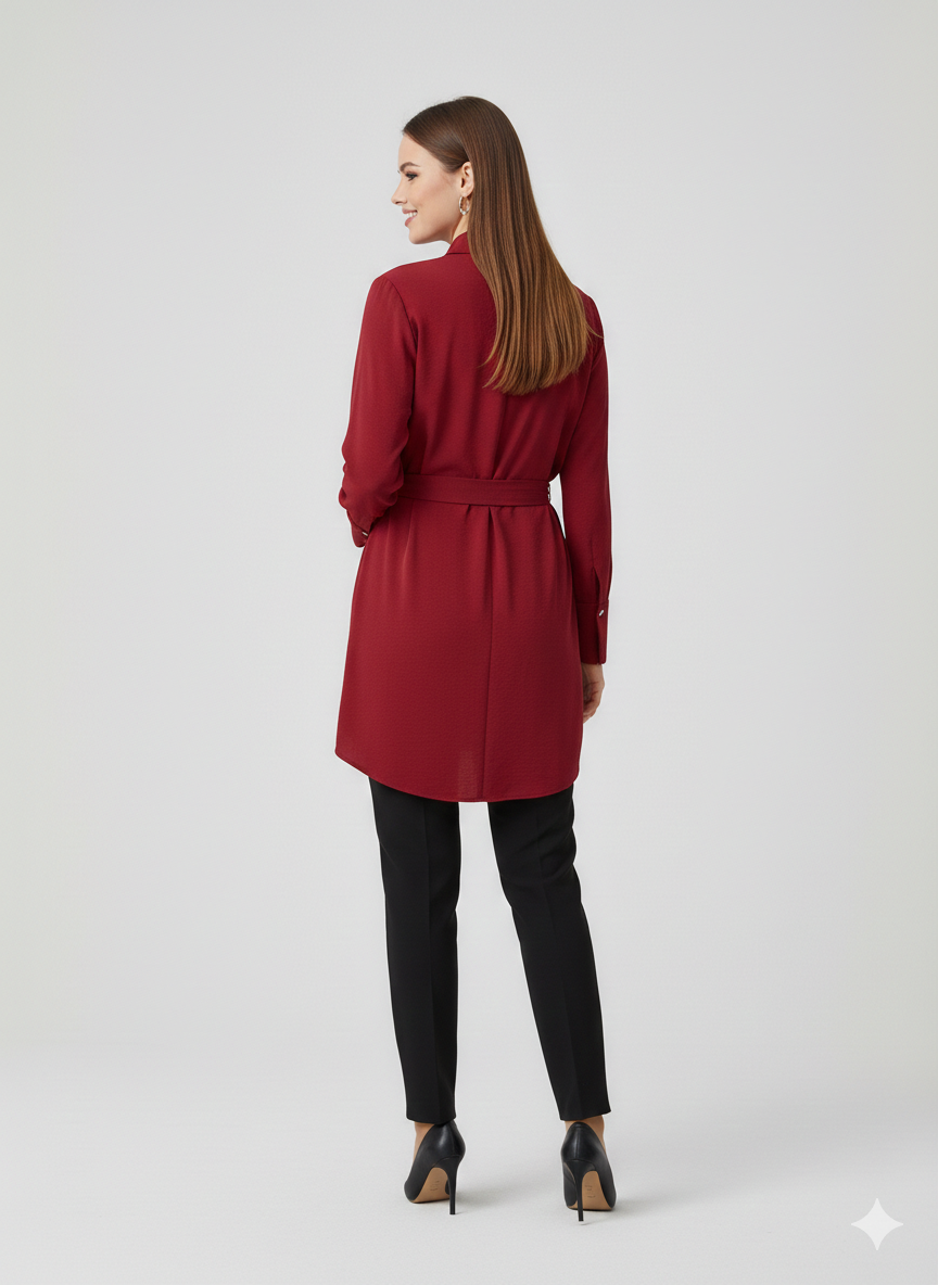 KAYRA Belden Bağlamalı Tunik 21086