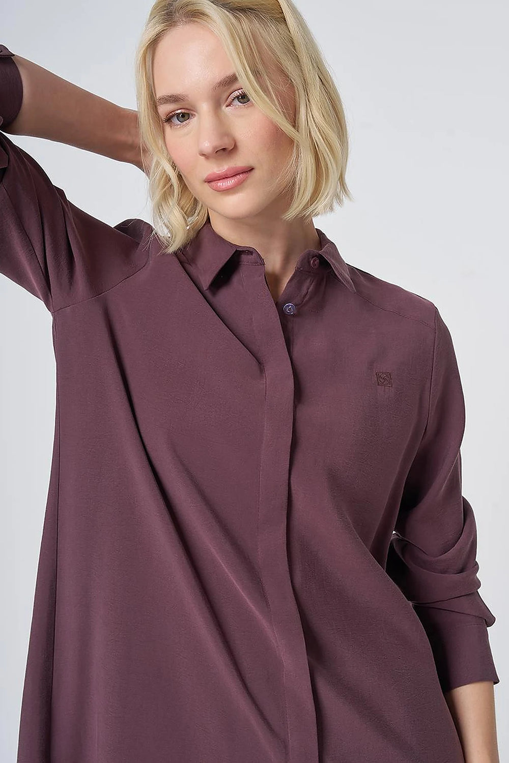 KAYRA Patı Gizli Modal Basic Tunik 21525