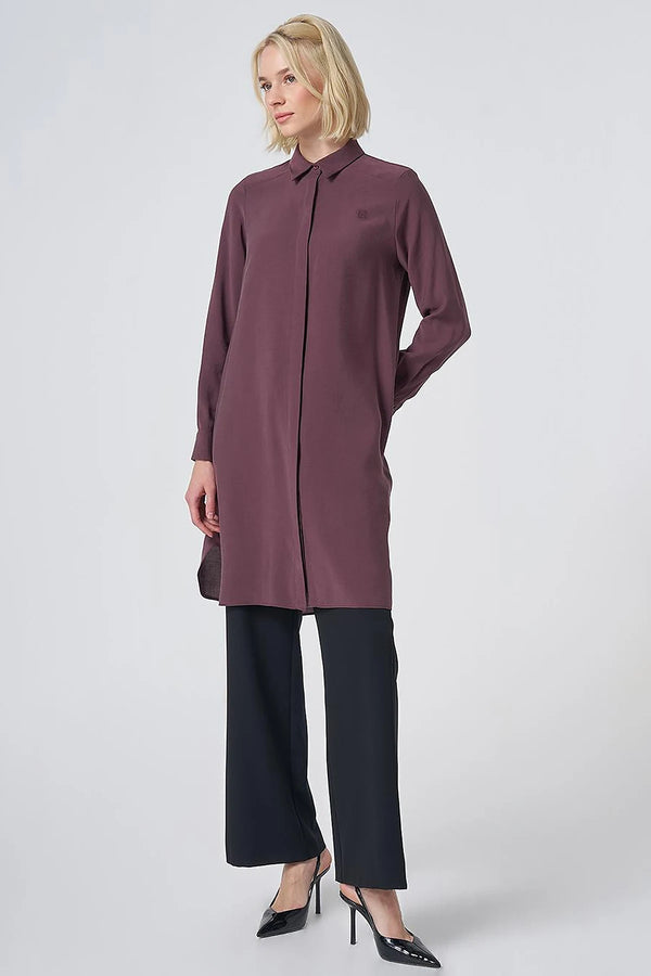 KAYRA Patı Gizli Modal Basic Tunik 21525