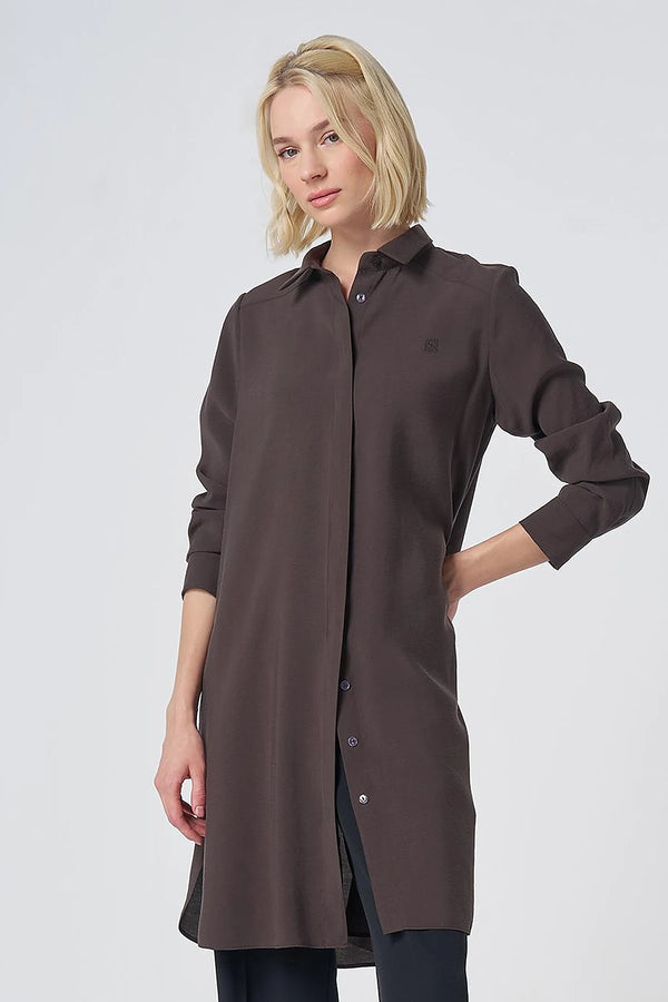 KAYRA Patı Gizli Modal Basic Tunik 21525