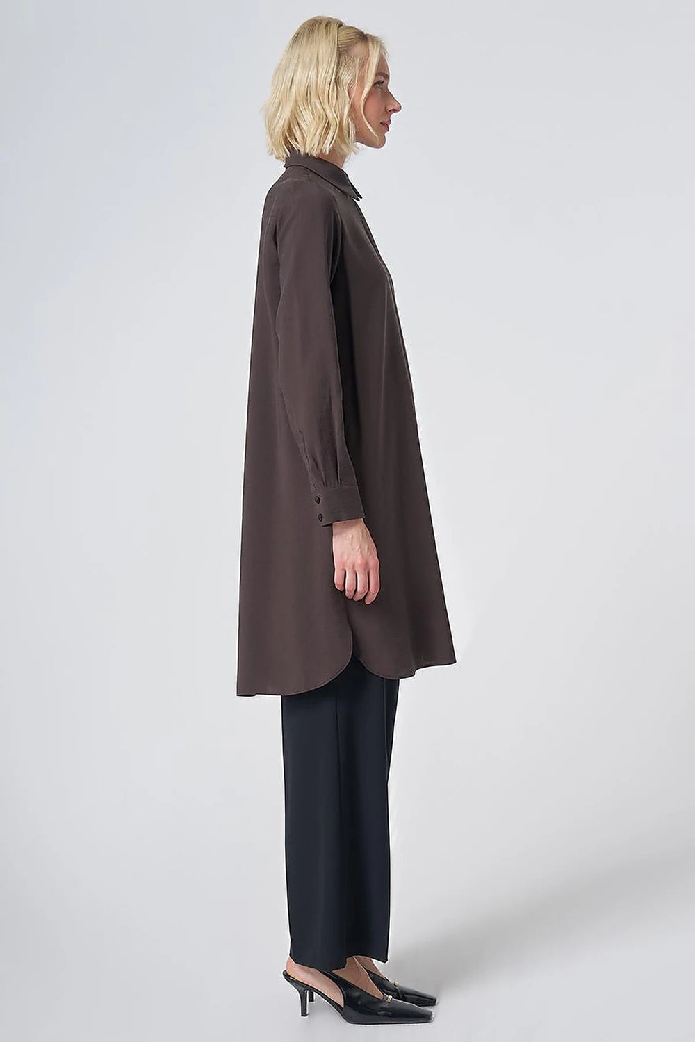 KAYRA Patı Gizli Modal Basic Tunik 21525