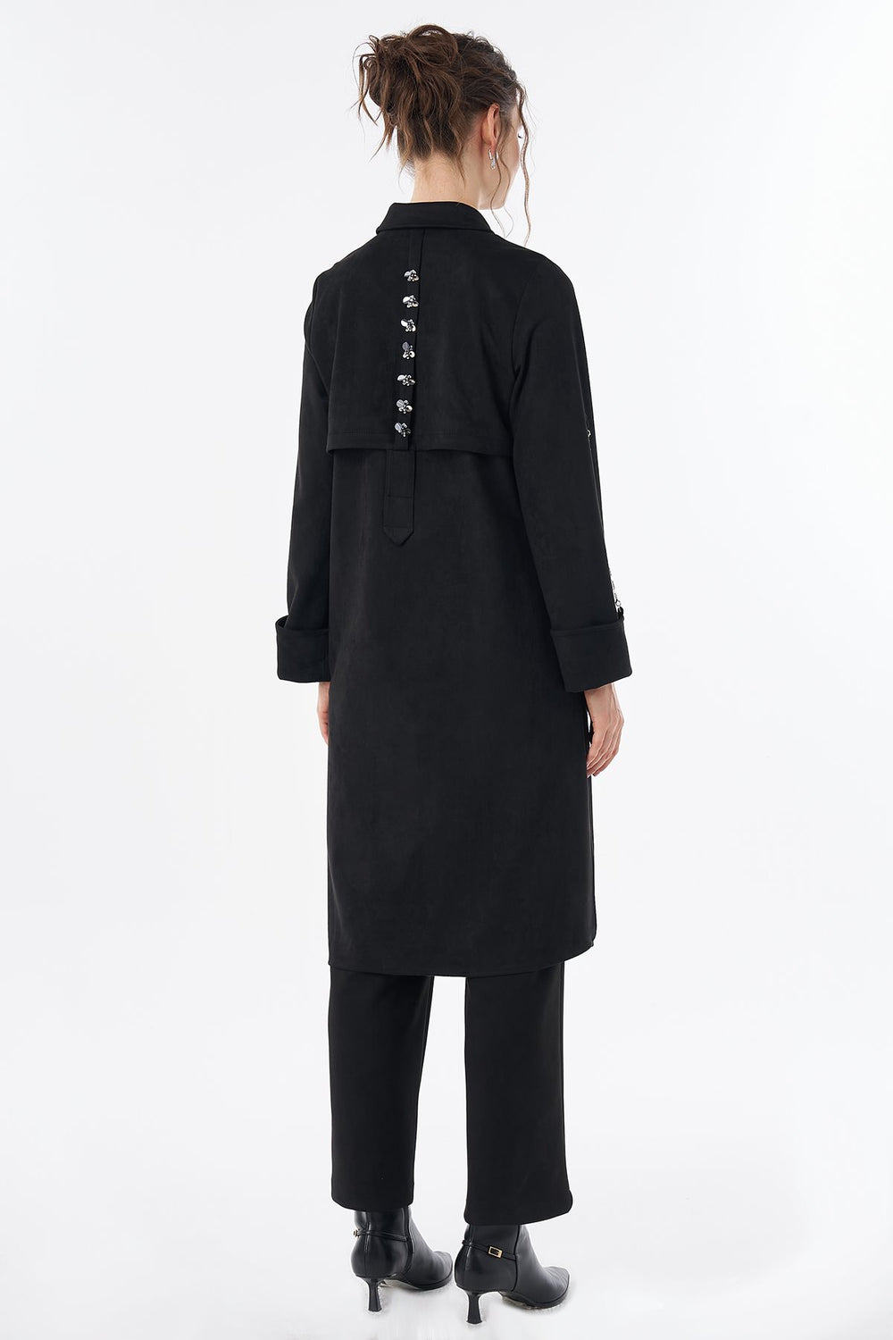 KAYRA İşleme Detaylı Süet Tunik 81017