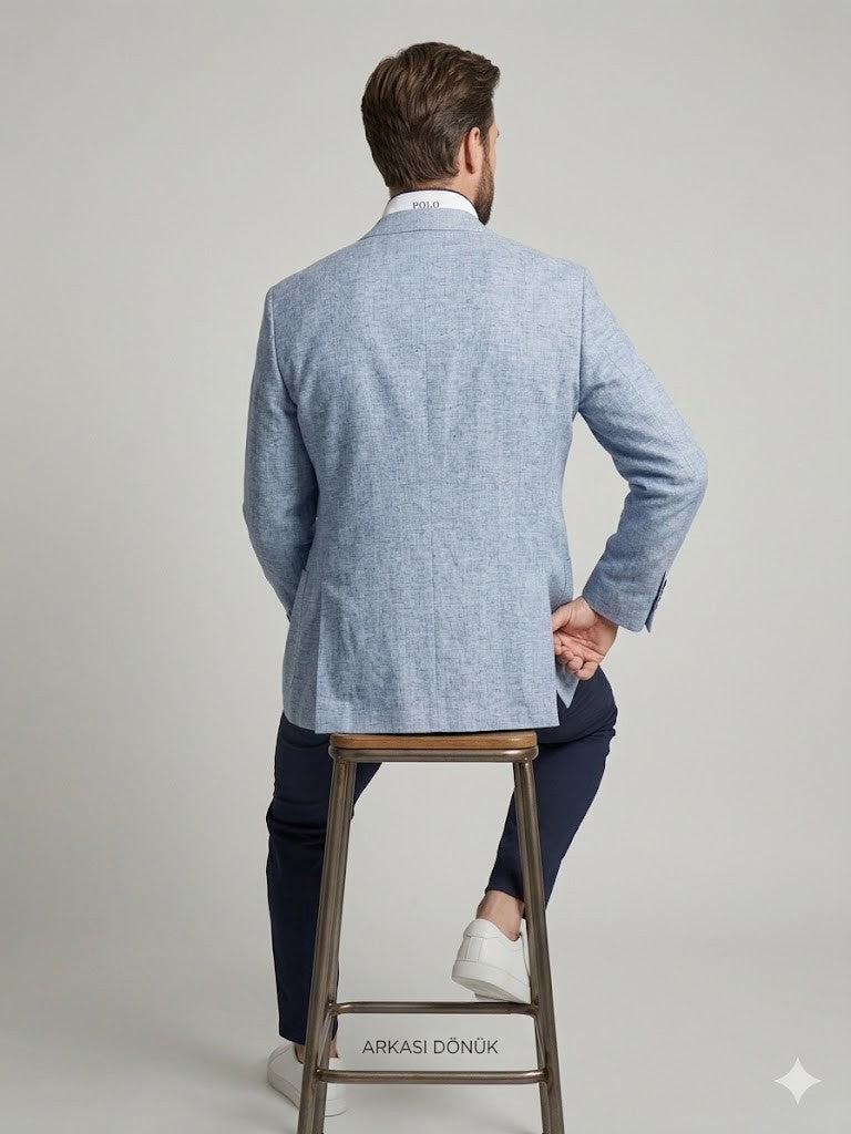 KİP Slim Fit Keten Görünümlü Blazer Ceket  10233