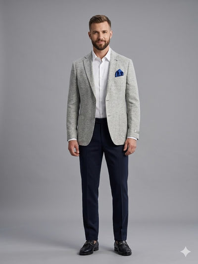 KİP Keten Dokulu Slim Fit Erkek Blazer Ceket 2521