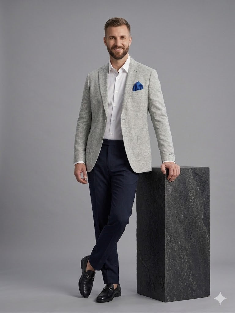 KİP Keten Dokulu Slim Fit Erkek Blazer Ceket 2521