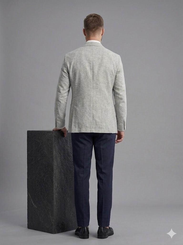 KİP Keten Dokulu Slim Fit Erkek Blazer Ceket 2521