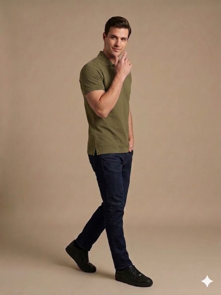 KİP Erkek Polo Yaka Basic T-Shirt 1830