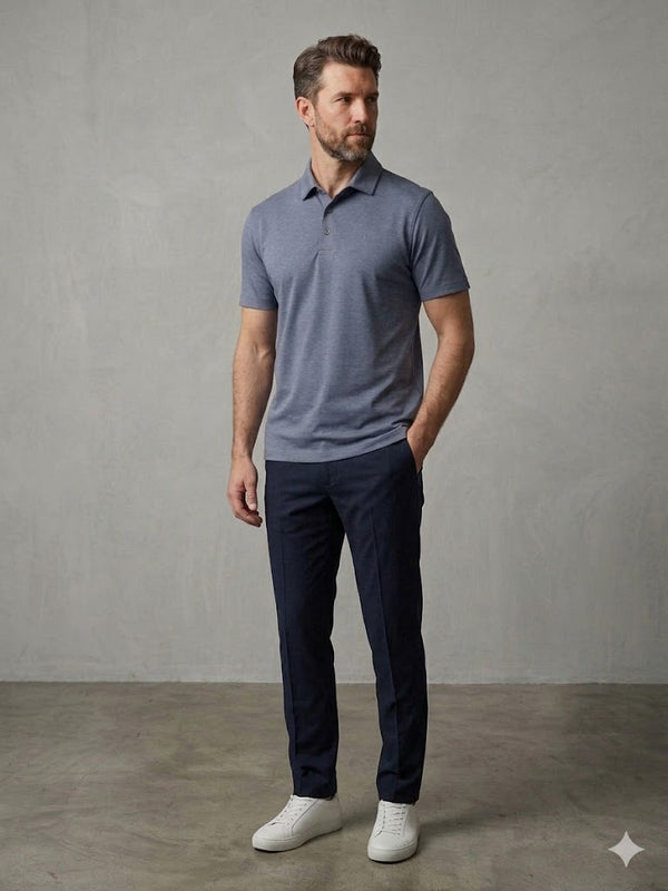 KİP Rahat Kalıp Kısa Kollu Likralı Örme Polo T-Shirt 10057
