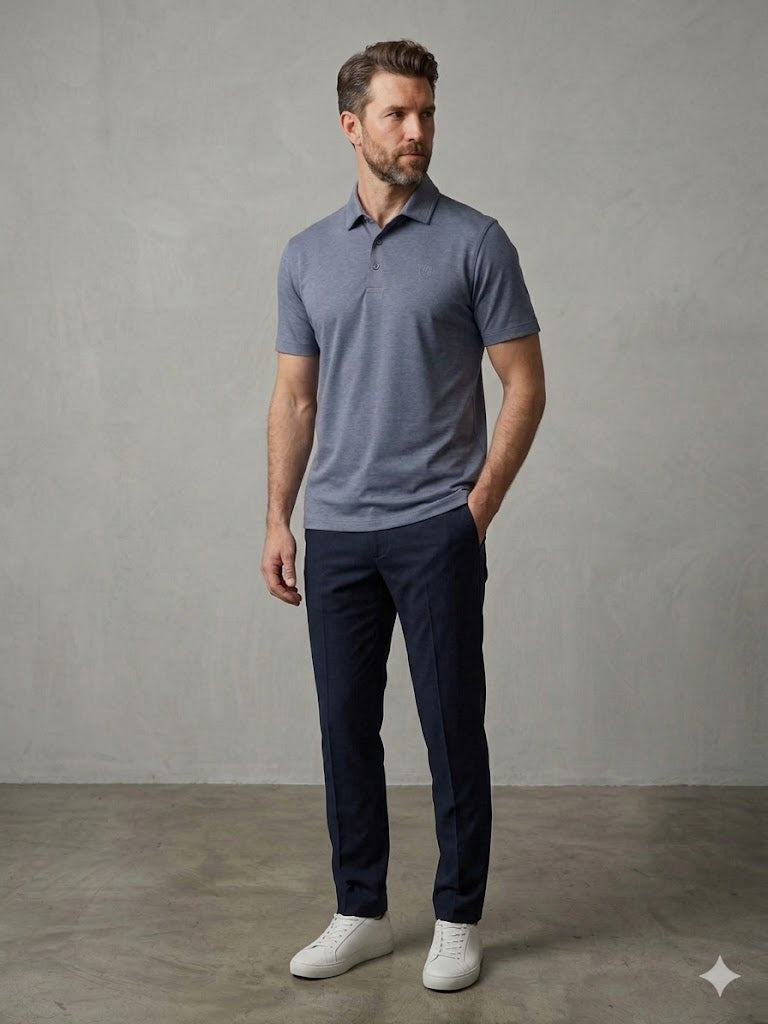 KİP Rahat Kalıp Kısa Kollu Likralı Örme Polo T-Shirt 10057