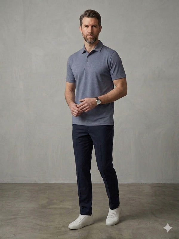 KİP Rahat Kalıp Kısa Kollu Likralı Örme Polo T-Shirt 10057