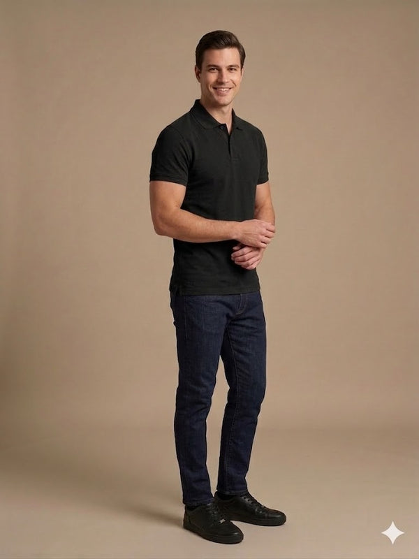 KİP Erkek Polo Yaka Basic T-Shirt 1830