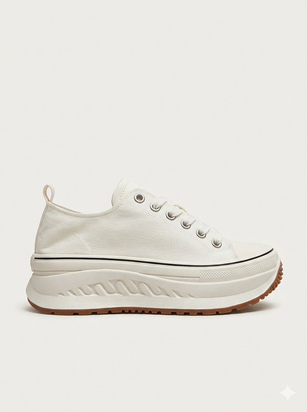 LUFİAN Kalın Taban Bağcıklı Sneaker 121230092
