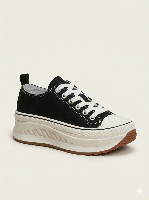 LUFİAN Kalın Taban Bağcıklı Sneaker 121230092