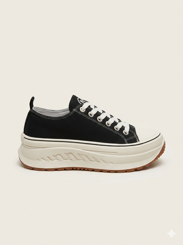 LUFİAN Kalın Taban Bağcıklı Sneaker 121230092