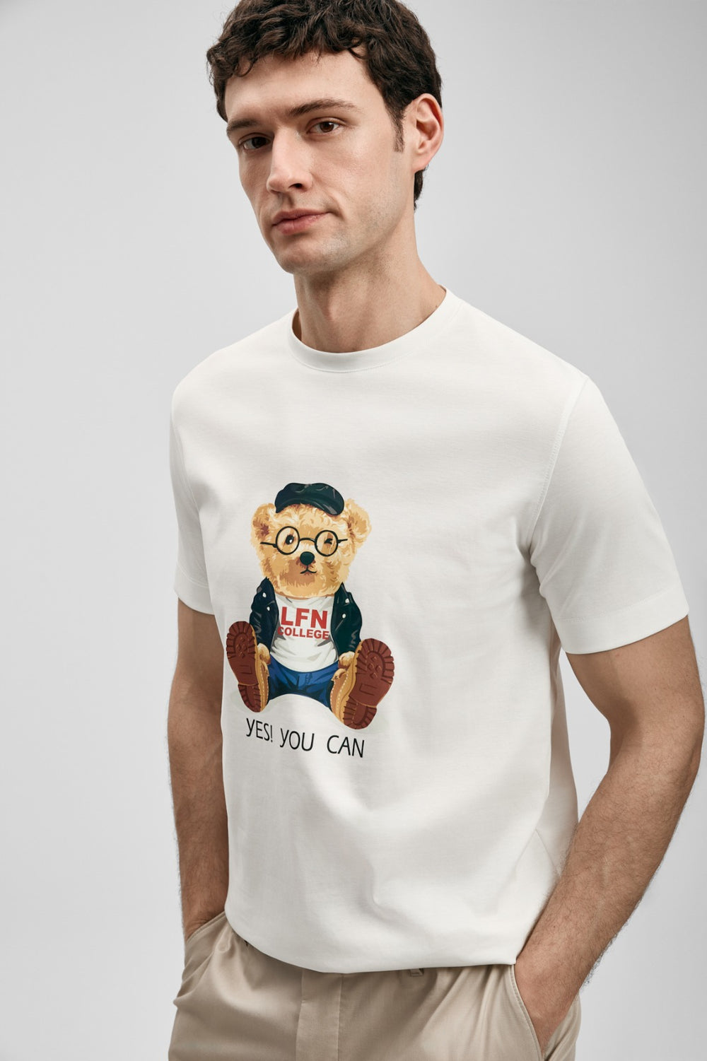 LUFİAN Teddy Modern Grafik T- Shirt 111020305