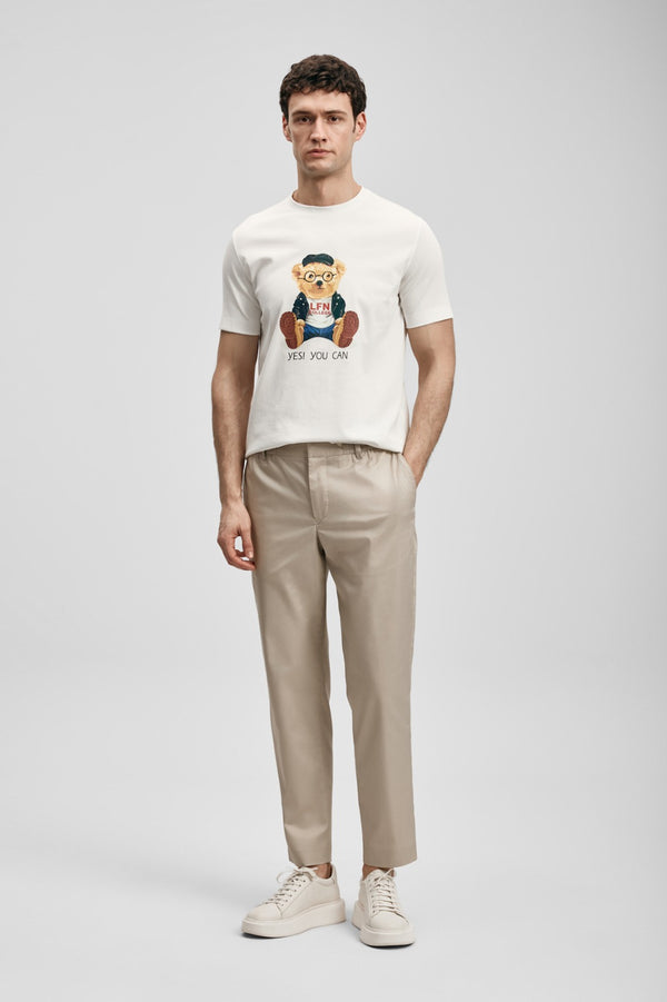 LUFİAN Teddy Modern Grafik T- Shirt 111020305