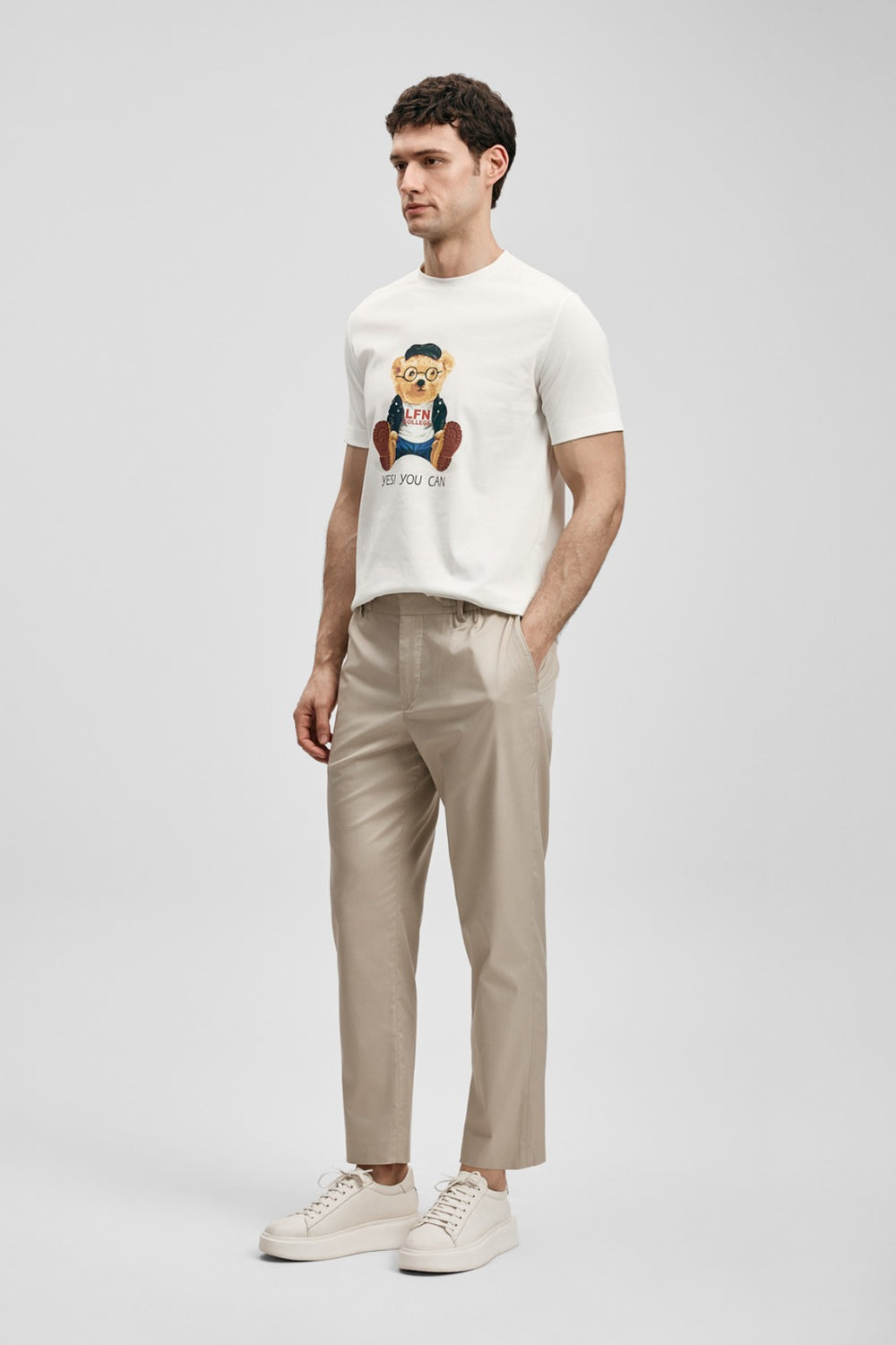 LUFİAN Teddy Modern Grafik T- Shirt 111020305