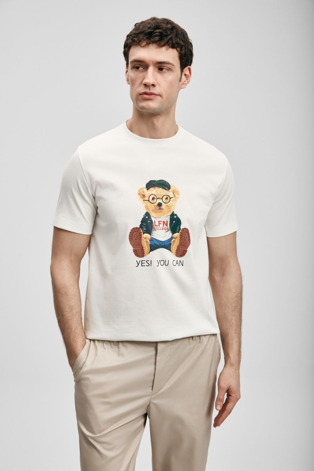 LUFİAN Teddy Modern Grafik T- Shirt 111020305