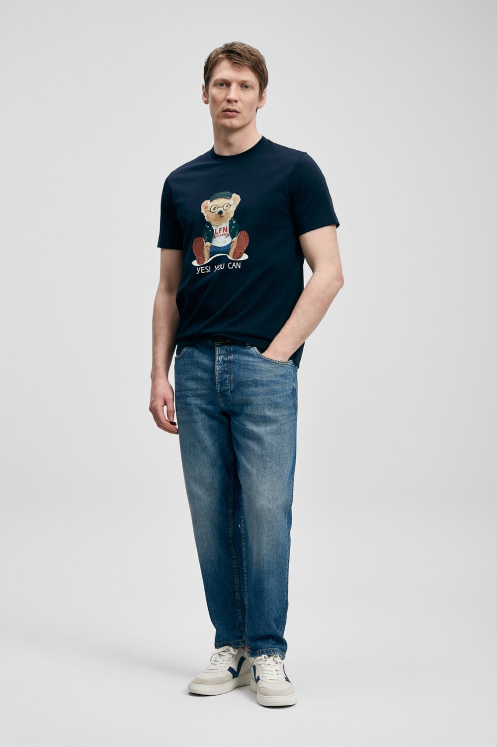 LUFİAN Teddy Modern Grafik T- Shirt 111020305
