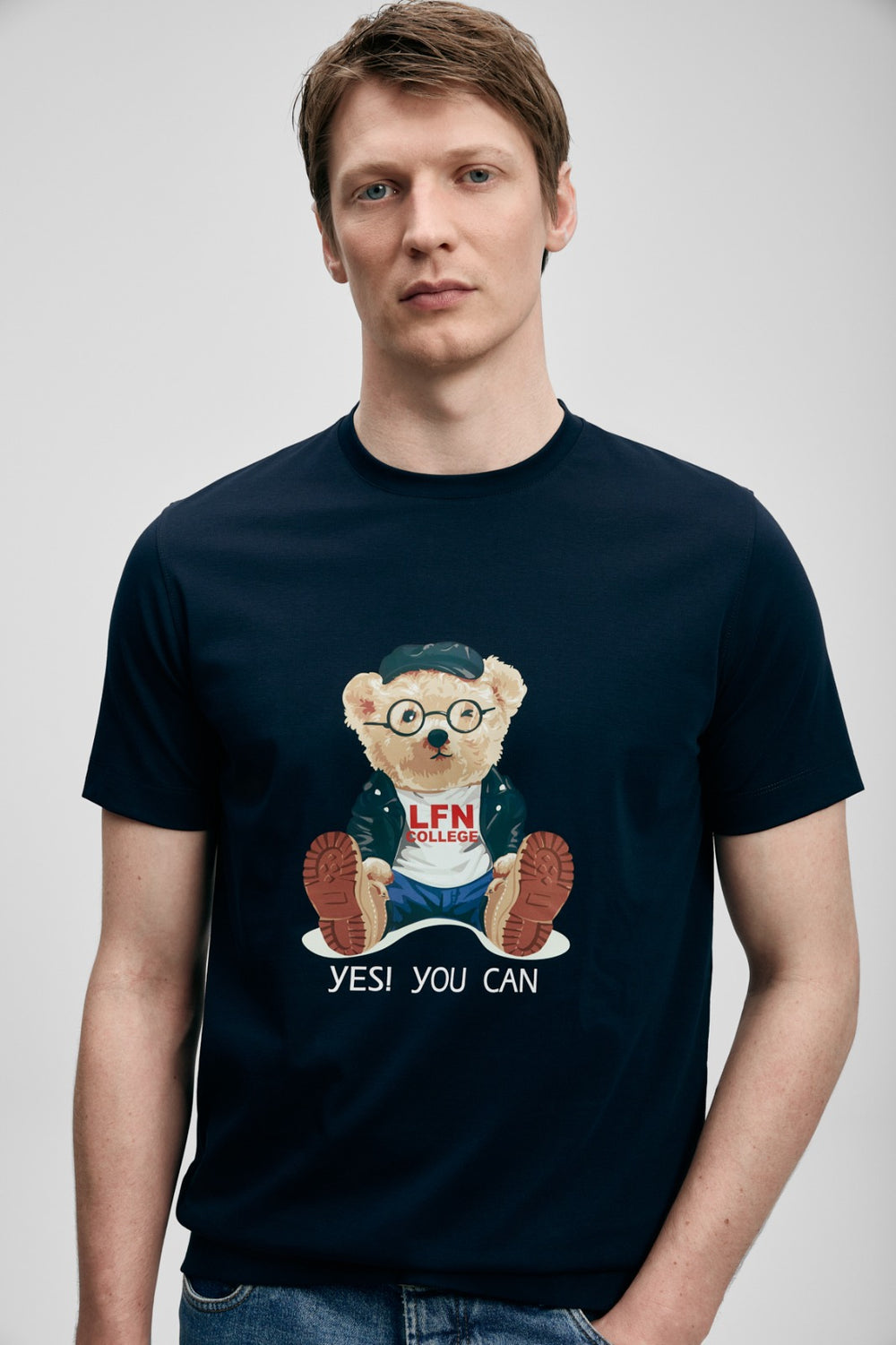 LUFİAN Teddy Modern Grafik T- Shirt 111020305
