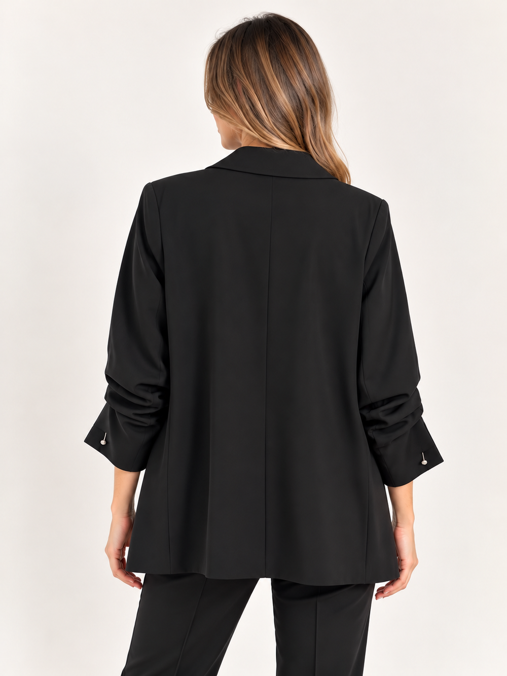 Centilmen Kolu Büzgülü Blazer Ceket 640