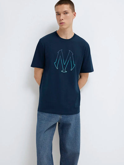 MAVİ Logo Baskılı Lacivert T-Shirt M0610635-70490