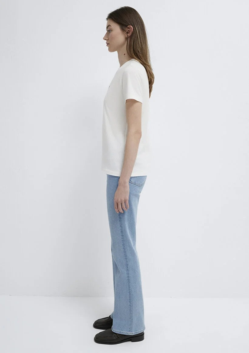 MAVİ Mavi Baskılı Ekru T-shirt  M1613900-70057