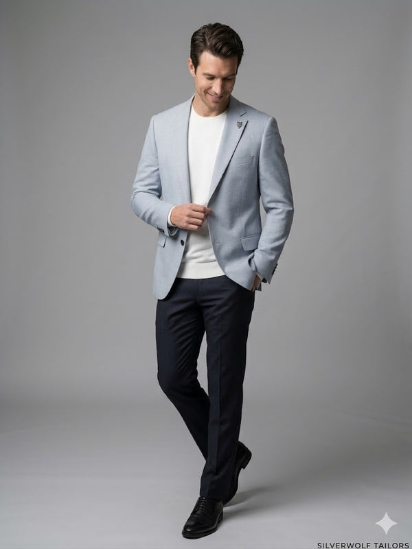 CENTİLMEN Slim Fit Keten Karışımlı Blazer Ceket 41495