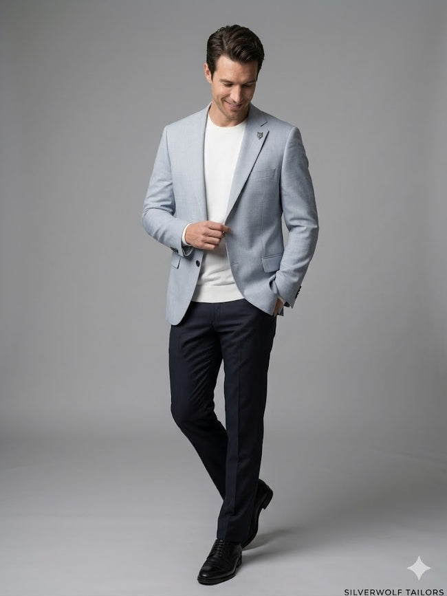 CENTİLMEN Slim Fit Keten Karışımlı Blazer Ceket 41495