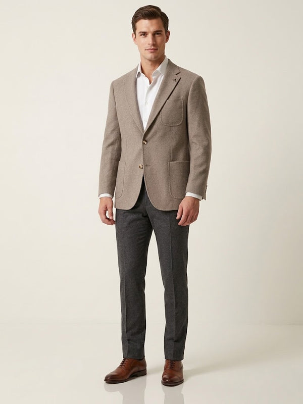 CENTİLMEN  İki Düğme Yün Karışımlı Mono Yaka Blazer Ceket 44316