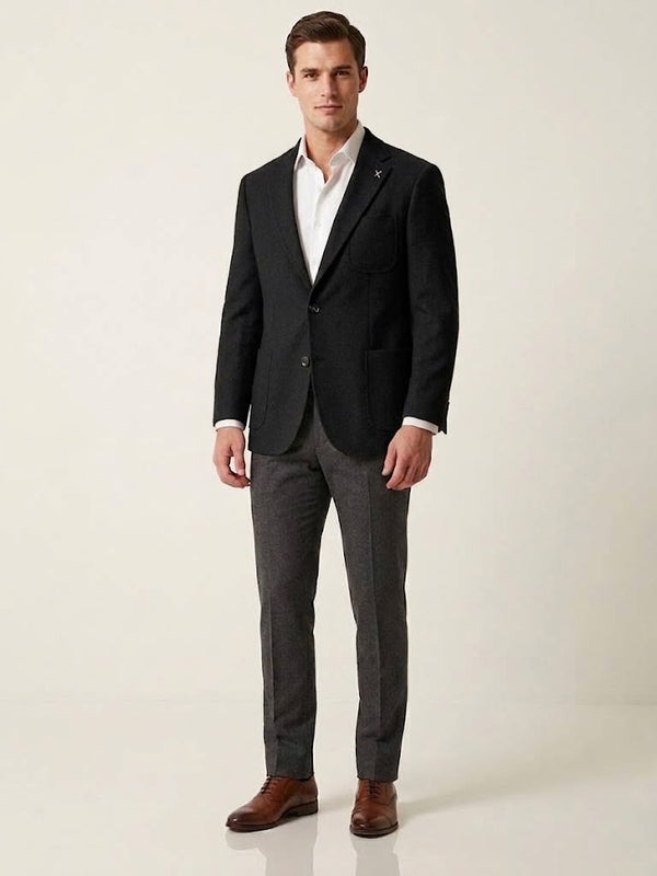 CENTİLMEN  İki Düğme Yün Karışımlı Mono Yaka Blazer Ceket 44316
