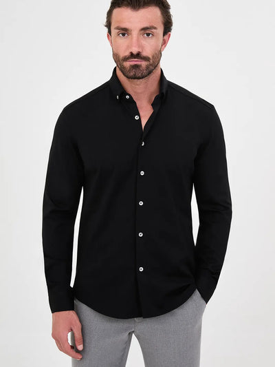 CENTİLMEN Düz Slim Fit Dik Yaka Oduncu Uzun Kollu Erkek Gömlek 27161