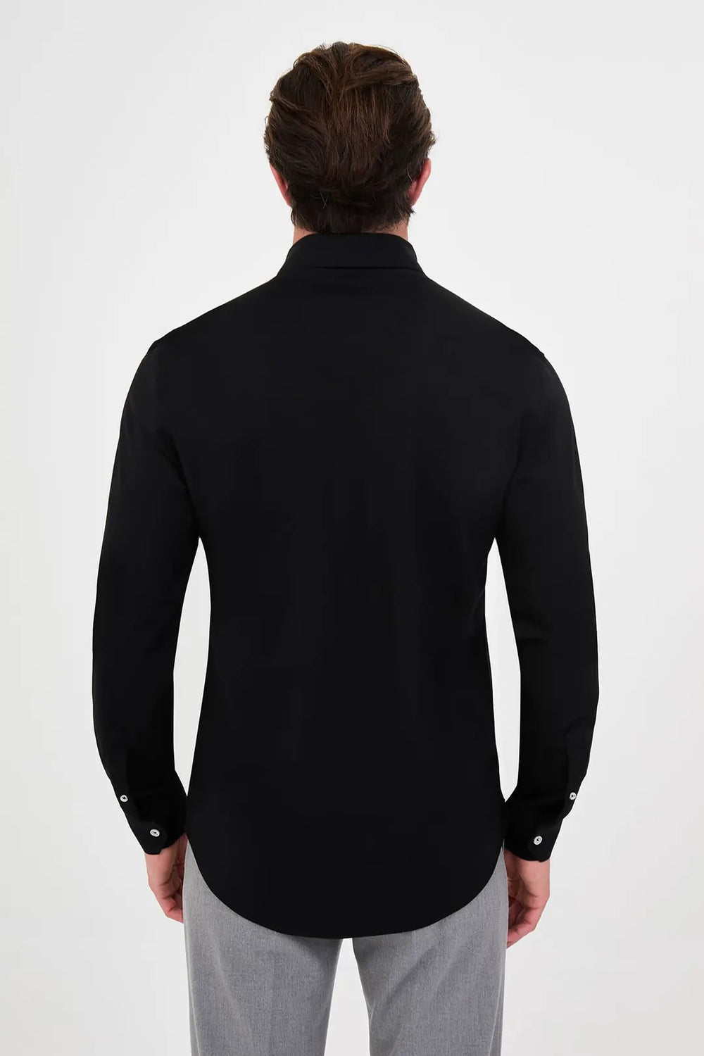 CENTİLMEN Düz Slim Fit Dik Yaka Oduncu Uzun Kollu Erkek Gömlek 27161