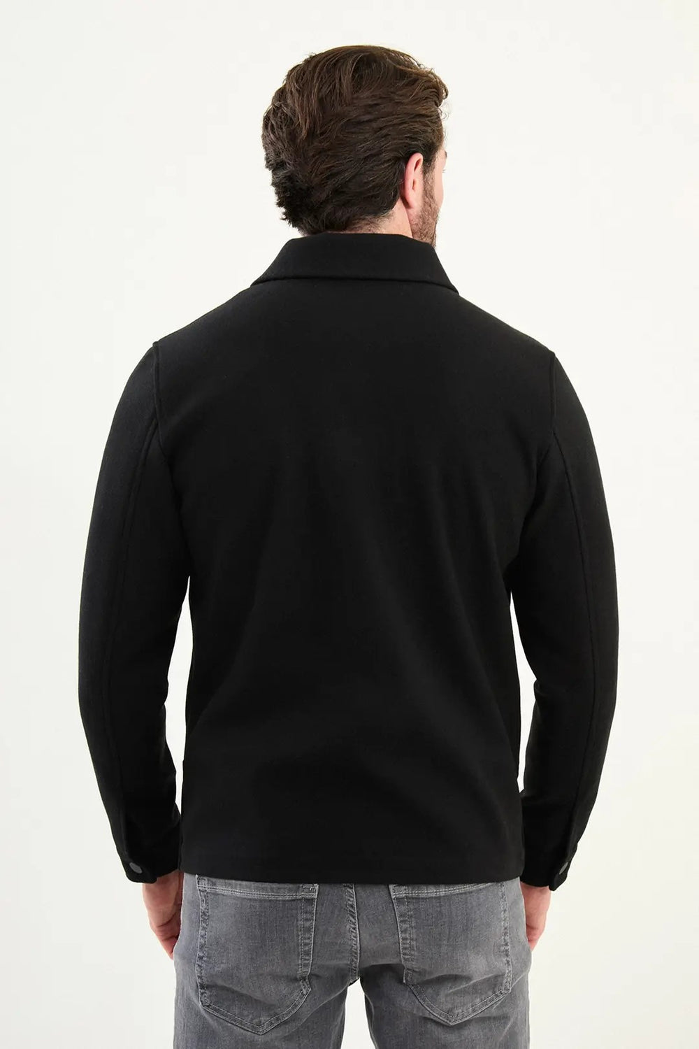 CENTİLMEN Düz Slim Fit Gömlek Yaka Çıtçıtlı Yandan Cepli Erkek Mont 39650