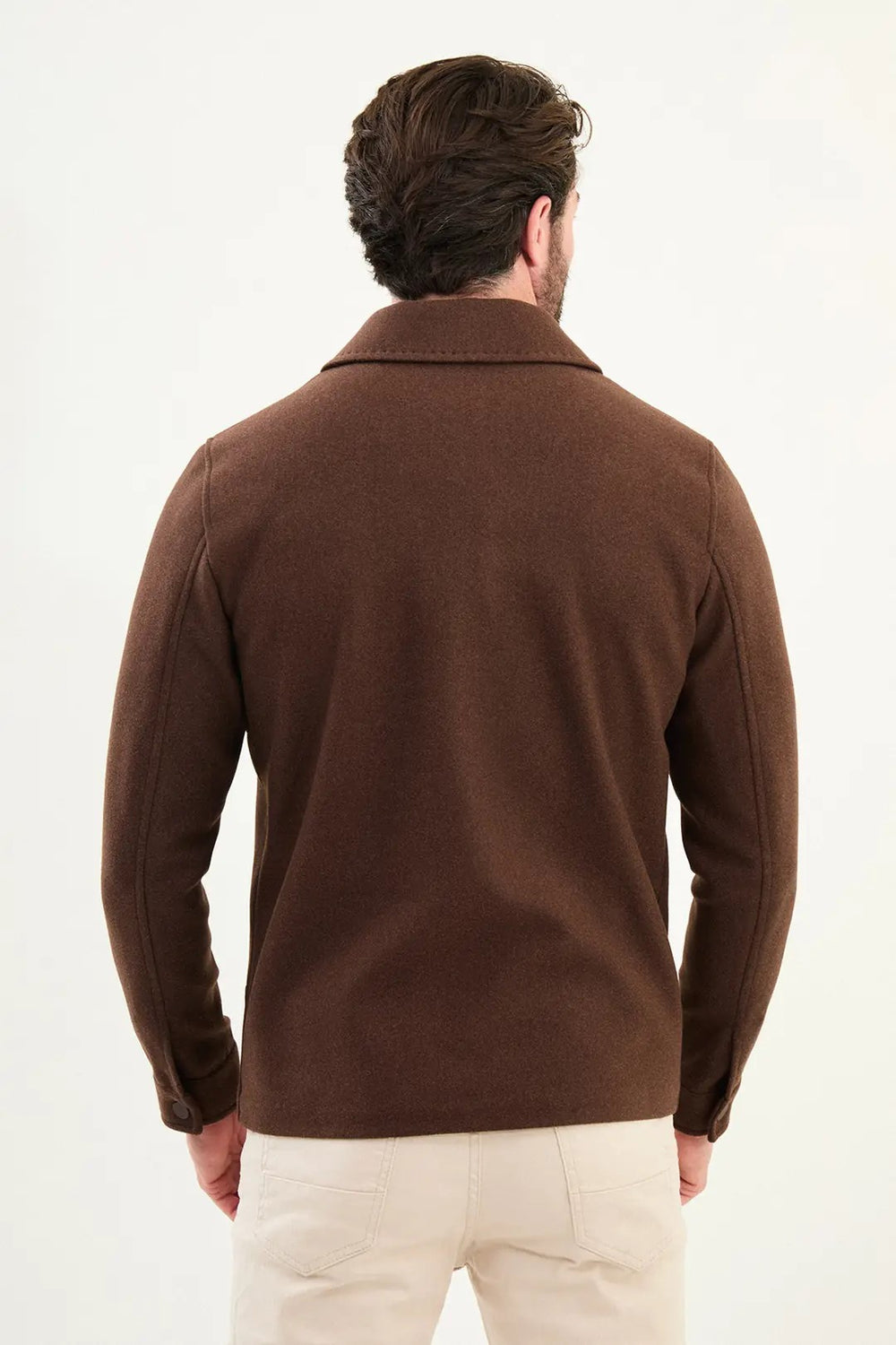 CENTİLMEN Düz Slim Fit Gömlek Yaka Çıtçıtlı Yandan Cepli Erkek Mont 39650
