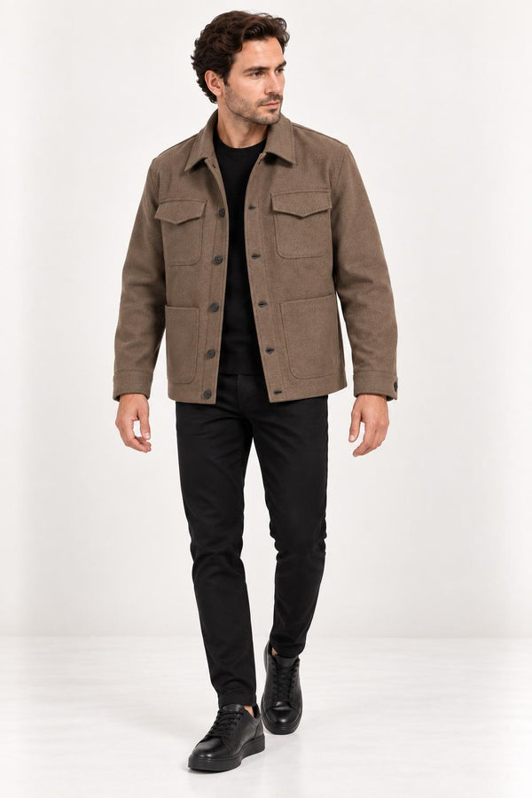 CENTİLMEN Regular Fit Kaşe Ceket Mont 39699