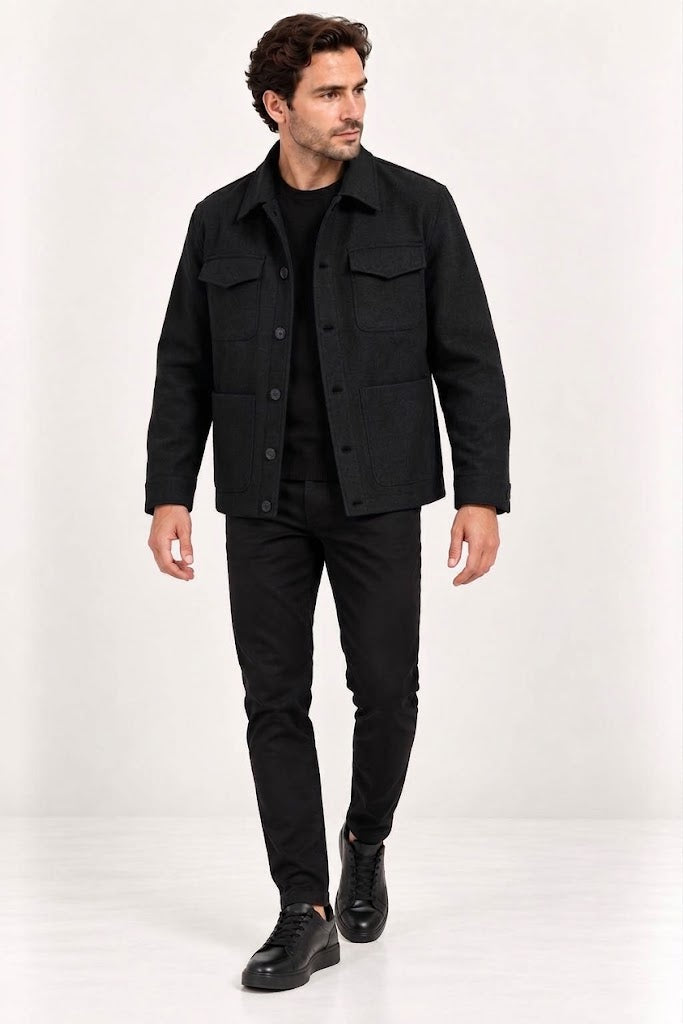 CENTİLMEN Regular Fit Kaşe Ceket Mont 39699