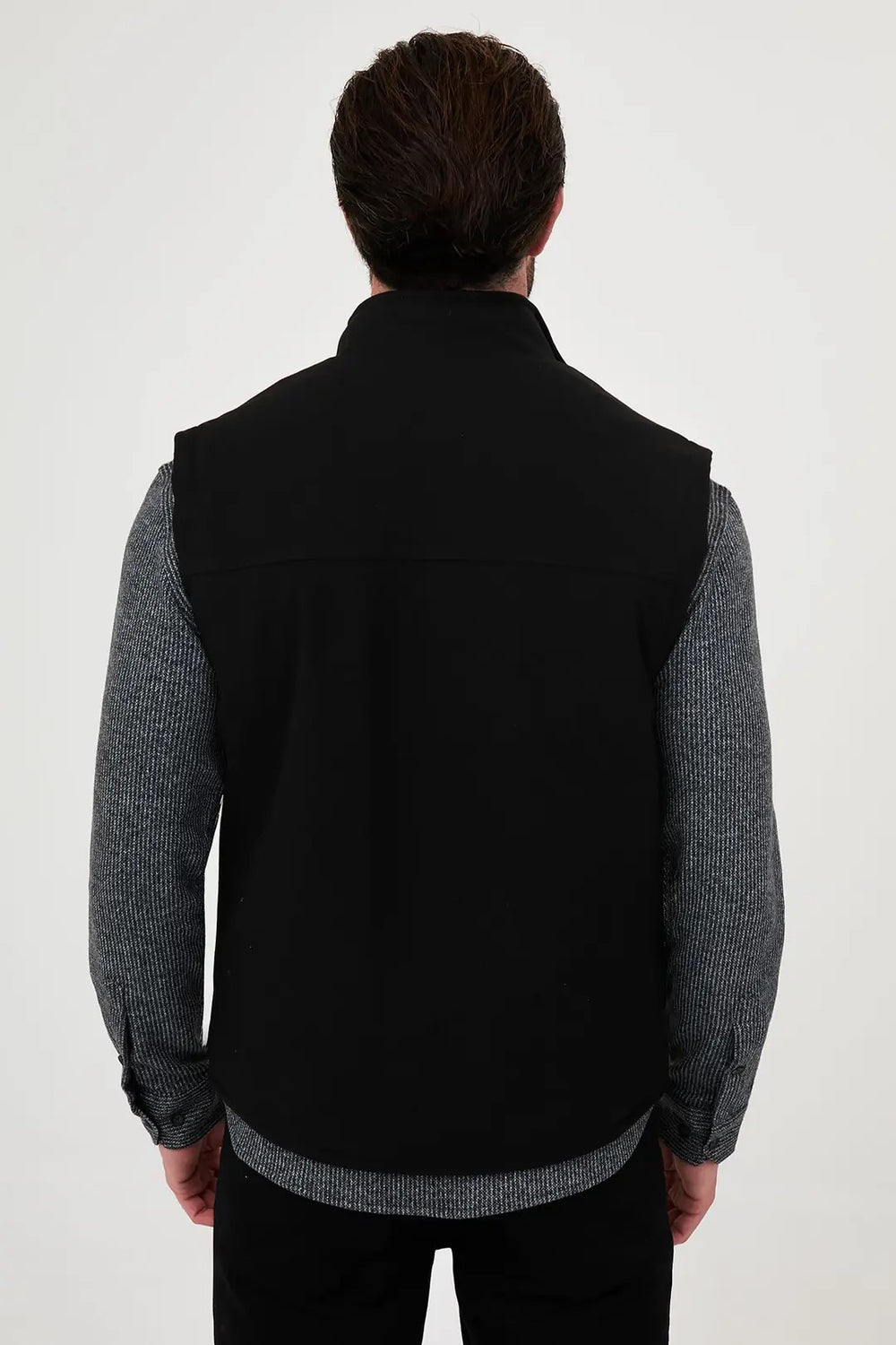 CENTİLMEN Düz Slim Fit Dik Yaka Çift Fermuarlı Yün Karışımlı Erkek Mont 40966