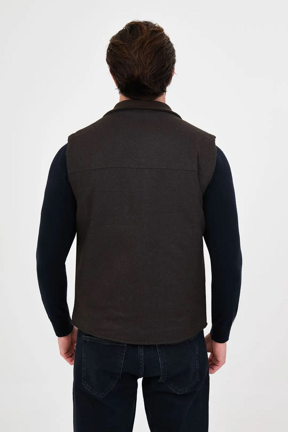CENTİLMEN Düz Slim Fit Dik Yaka Çift Fermuarlı Yün Karışımlı Erkek Mont 40966