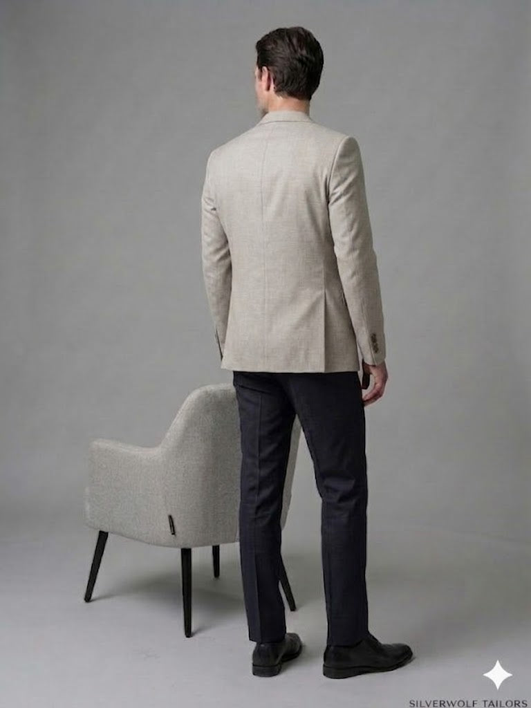 MCR Slim Fit Keten Karışımlı Blazer Ceket 41495