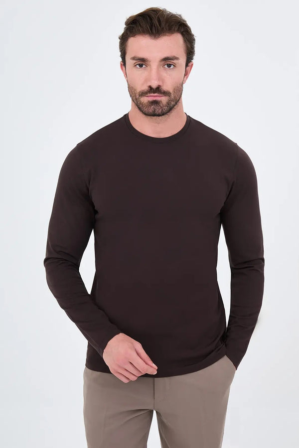 CENTİLMEN Düz Slim Fit Yüksek Bisiklet Yaka Sweat 36900