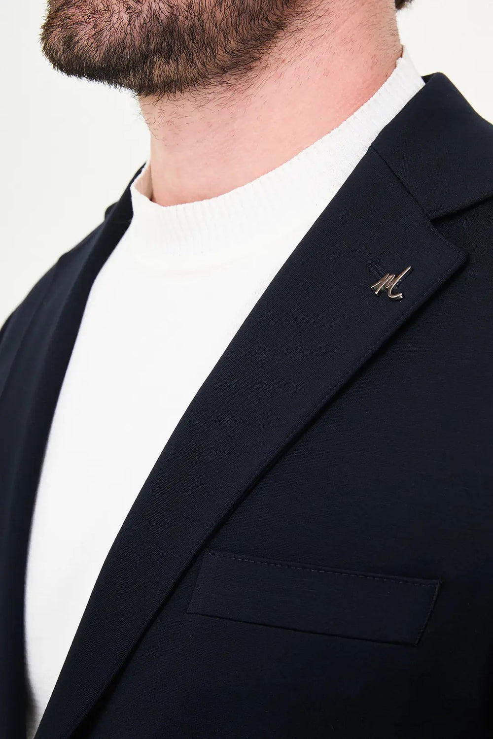 CENTİLMEN Düz Slim Fit Mono Yaka Torba Cep Pantolon Beli Bağlamalı Erkek Takım Elbise 45480