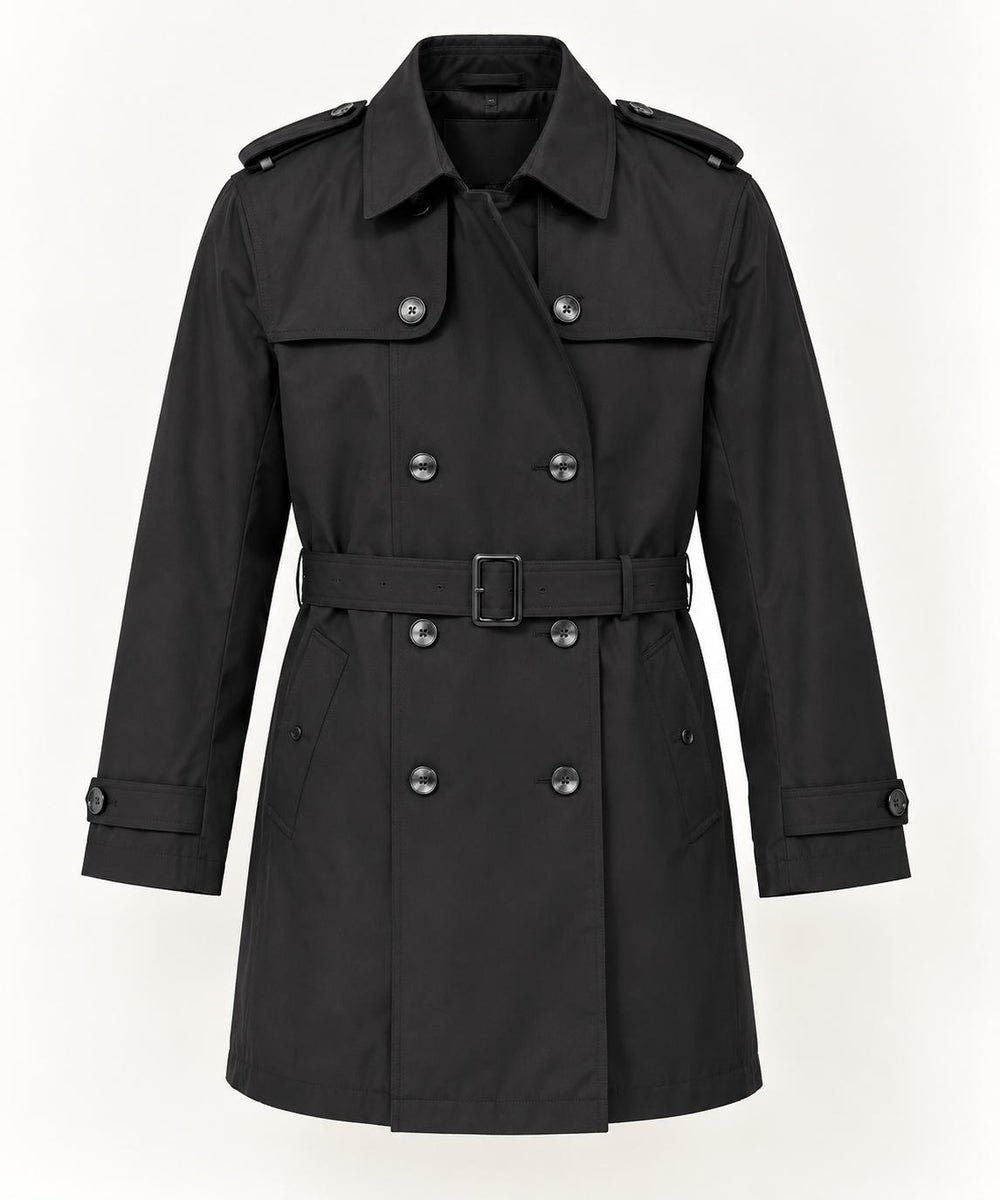 CENTİLMEN Slim Fit Kemerli Kruvaze Trençkot 21300