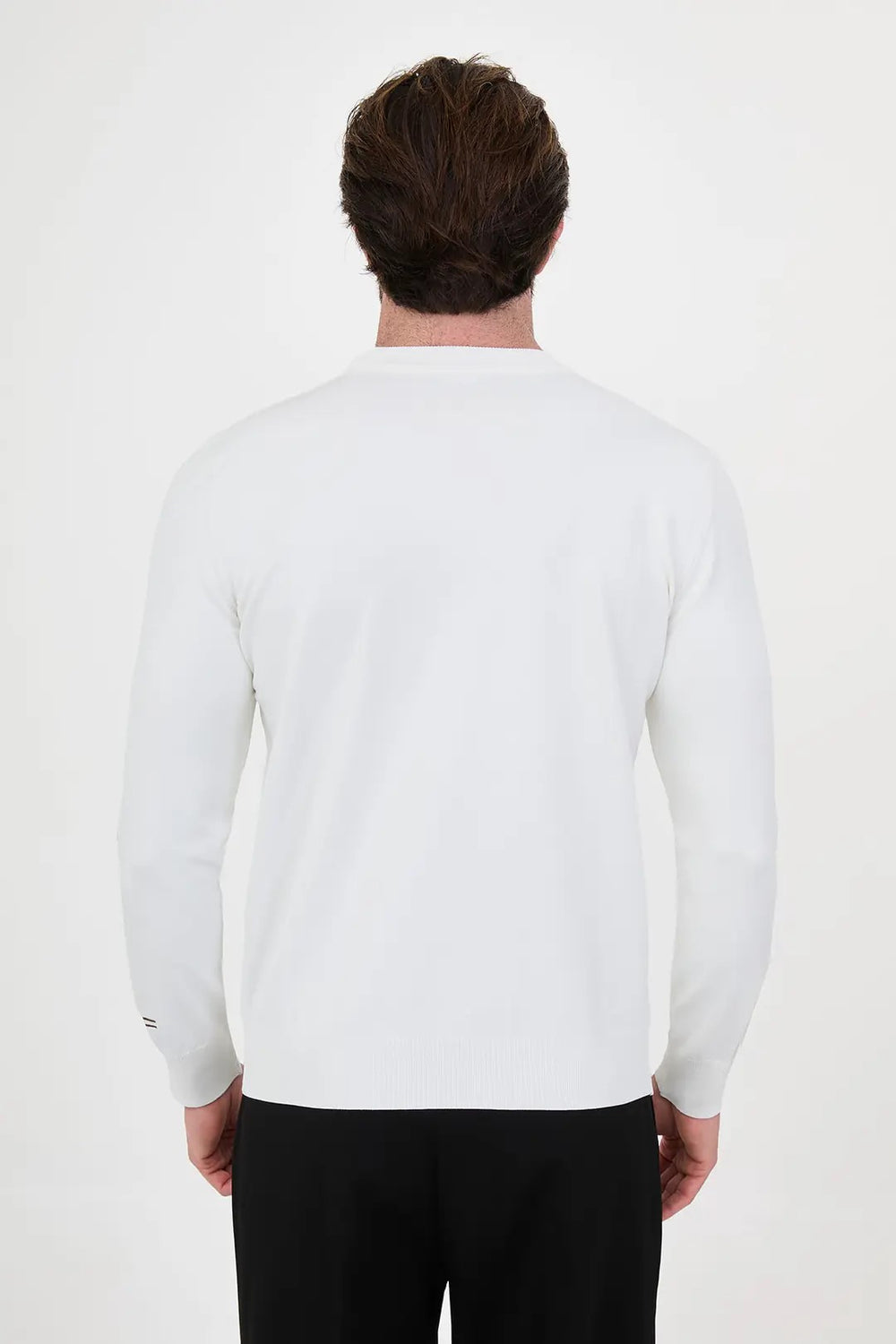 CENTİLMEN Düz Slim Fit Bisiklet Yaka Pamuk Erkek Triko Kazak 11620