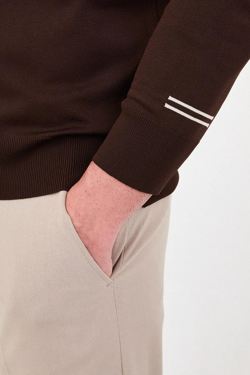 CENTİLMEN Düz Slim Fit Bisiklet Yaka Pamuk Erkek Triko Kazak 11620