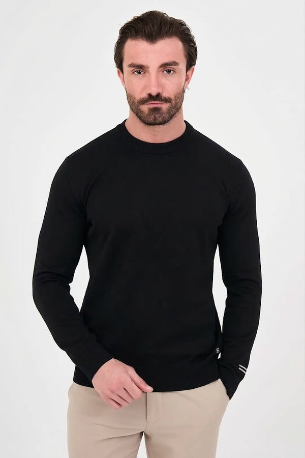 CENTİLMEN Düz Slim Fit Bisiklet Yaka Triko Kazak 11620
