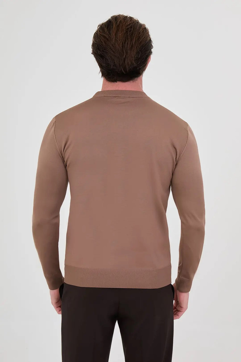 CENTİLMEN Düz Slim Fit Bisiklet Yaka Pamuk Erkek Triko Kazak 11620