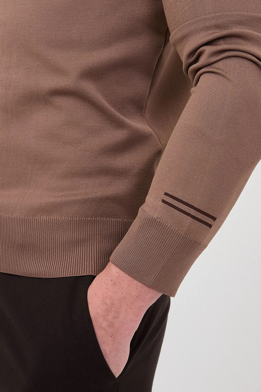CENTİLMEN Düz Slim Fit Bisiklet Yaka Pamuk Erkek Triko Kazak 11620